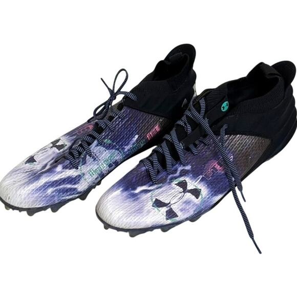 Under Armour UA Blur Smoke 2.0 MC World Tour Men Football Cleats 3026332 Sz 15 - Picture 1 of 7